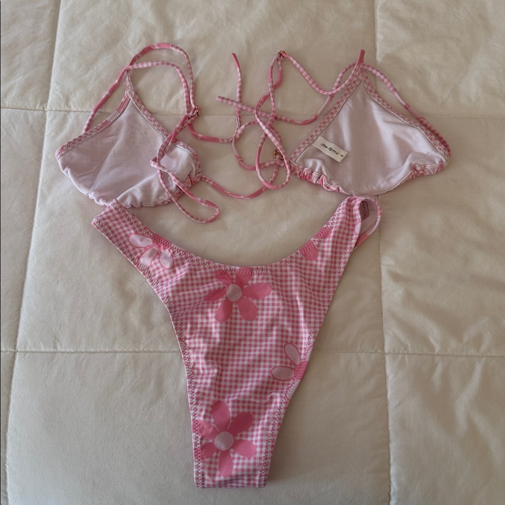 Heavy Manners ‘Just A Girl’ triangle bikini set in size Small/XS - Picture 11 of 12